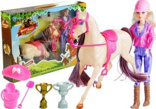 Opakowanie Lalka i koń w stajni + akcesoria biały