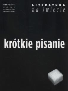 Opakowanie Literatura na świecie 2018/09-10