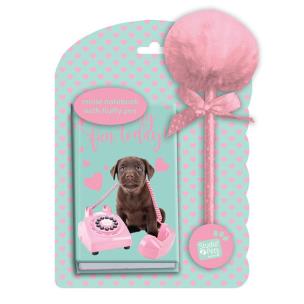 Opakowanie Notesik z długopisem z pomponem Studio Pets