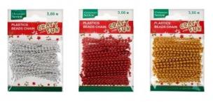 Opakowanie Ozdoba dekoracyjna koraliki łańcuszek 3,66m