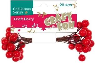Opakowanie Ozdoba Jagody czerwone 20 szt. BN