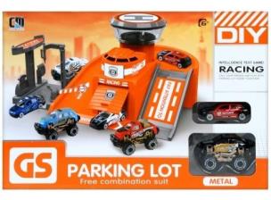 Opakowanie Parking metalowy wyścigowy z akcesoriami