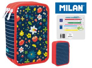 Opakowanie Piórnik MILAN 3-poziomowy z wyposażeniem FLOWERY