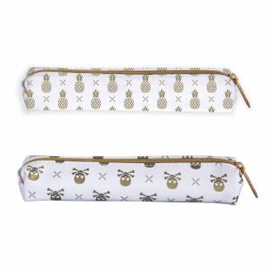 Opakowanie Piórnik slim GOLD biały