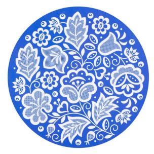 Opakowanie Podkładka pod mysz - kujawska niebieska okrągła