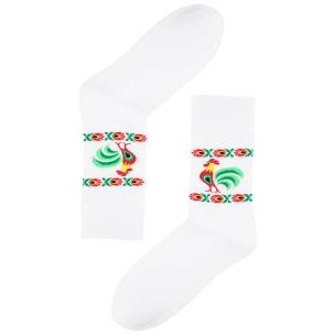 Opakowanie Skarpety męskie - roz. 41-43 kogut łowicki białe