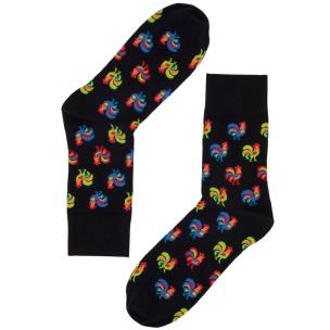 Opakowanie Skarpety męskie - roz. 41-43 koguty czarne