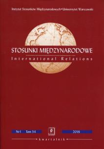 Opakowanie Stosunki Międzynarodowe nr 1 Tom 54 2018