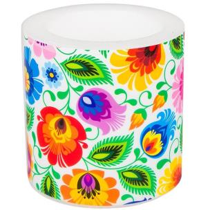 Opakowanie Świeca - łowicka biała FOLKSTAR