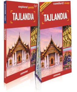 Okładka książki Tajlandia light przewodnik + mapa