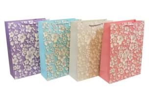 Opakowanie Torebka płaska średnia Kwiatki tłoczone