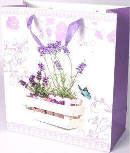 Opakowanie Torebka prezentowa L lawenda 0283-03