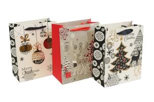 Opakowanie Torebka Świąteczna pionowa mała mix wzorów