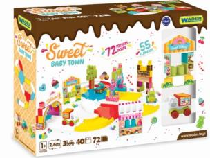 Opakowanie Trasa z klockami i zestaw autek Kid Cars 55 elementów