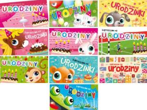 Opakowanie Zaproszenie urodzinowe dla dzieci MIX(5szt) AVANTI