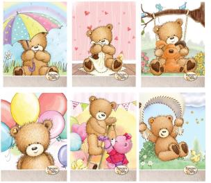 Opakowanie Zeszyt A5/54K linia Popcorn Bear (10szt) STREET