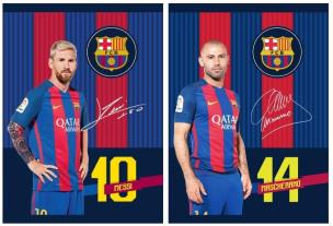 Opakowanie Zeszyt A5/60k kratka FC Barcelona 5 ASTRA