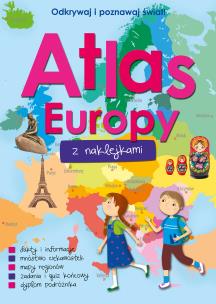 Okładka książki Atlas Europy z naklejkami