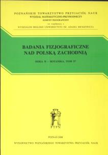Opakowanie Badania fizjograficzne nad Polską Zachodnią