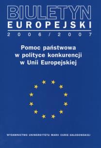 Okładka książki Biuletyn Europejski 2006/2007