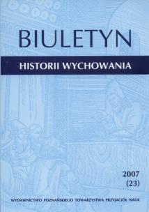 Opakowanie Biuletyn Historii Wychowania 2007 (23)
