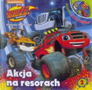 Okładka książki Blaze i megamaszyny 2 Akcja na resorach + DVD