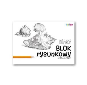 Opakowanie Blok rysunkowy biały A4/20K (10szt) STRIGO