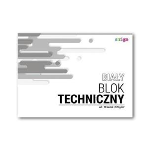 Opakowanie Blok techniczny biały A3/10K (10szt) STRIGO