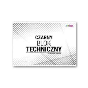 Opakowanie Blok techniczny czarny A4/10K (10szt) STRIGO