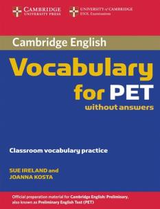 Okładka książki Cambridge Vocabulary for PET Edition without answers