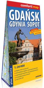 Okładka książki Comfort! map Gdańsk, Gdynia, Sopot plan miasta
