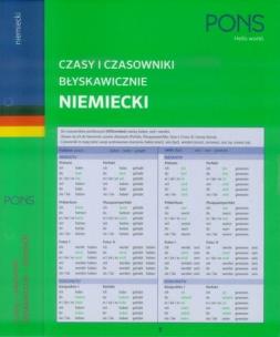 Okładka książki Czasy i czasowniki błyskawicznie. Niemiecki PONS