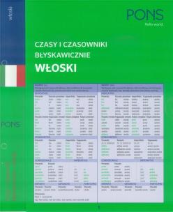 Okładka książki Czasy i czasowniki błyskawicznie. Włoski PONS