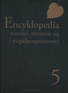 Opakowanie Encyklopedia starości, starzenia się i niepełnosprawności Tom 5