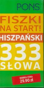 Okładka książki Fiszki na start! 333 słowa Hiszpański