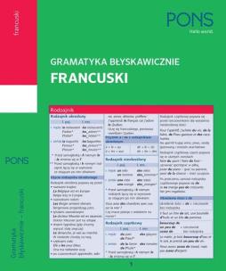Okładka książki Gramatyka błyskawicznie. Francuski PONS