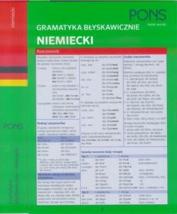 Okładka książki Gramatyka błyskawicznie. Niemiecki PONS