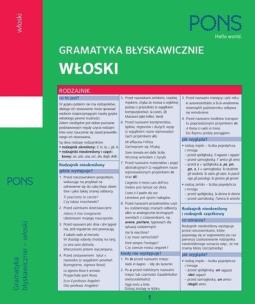 Okładka książki Gramatyka błyskawicznie. Włoski PONS