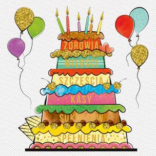 Opakowanie Karent 155x155 Urodziny - Życzenia