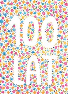 Opakowanie Karnet B6 Urodziny - 100 lat