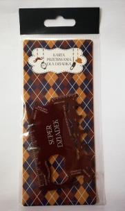 Opakowanie Karta survivalowa, Super dziadek, brązowa