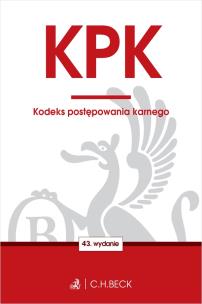 Okładka książki KODEKS POSTĘPOWANIA KARNEGO WYD. 43