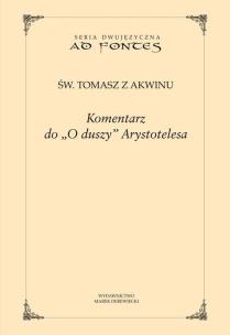 Okładka książki Komentarz do O duszy Arystotelesa