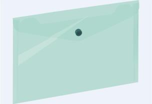 Opakowanie Koperta A5 na zatrzask zielona GRAND