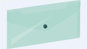 Opakowanie Koperta na zatrzask 254x130mm zielona GRAND