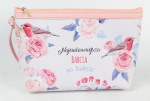 Opakowanie Kosmetyczka - Najcudowniejsza babcia... (różowa)