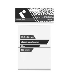 Opakowanie Koszulki CCG białe 63,5x88 (100sztuk) REBEL