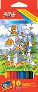 Opakowanie Kredki 12 kolorów Tom & Jerry