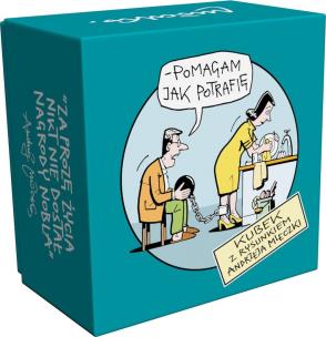 Opakowanie KUBEK W PUDEŁKU ANDRZEJ MLECZKO - POMAGAM JAK POTRAFIĘ