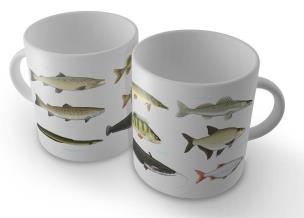 Okładka książki Kubek z rybami - wędkarza (z mniejszą ilością ryb)